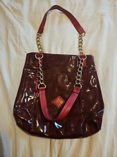 SIMPLY VERA WANG  CHILI PEPR red glam patent women's handbag