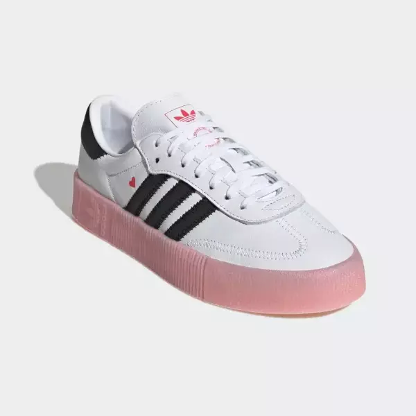 Adidas Sambarose Valentine W Women Shoe Sneakers Pink White EF4965