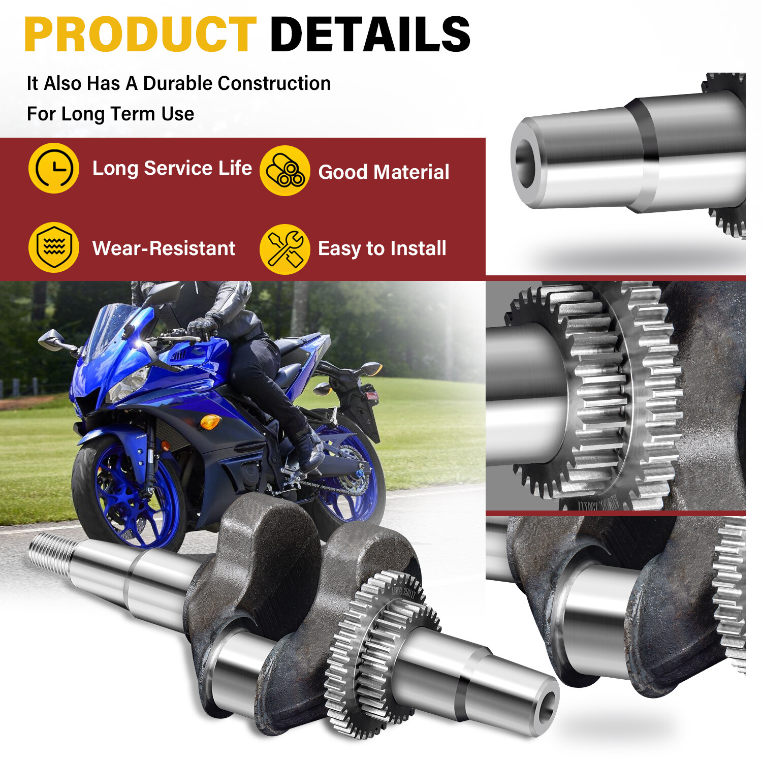 Crankshaft Connecting Rod Standard Piston Valve For Yamaha G21 G22 G27 G28 YDRA