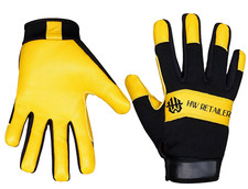 Leather Work Gloves Gardening Thorn Proof Builders Grip Hand Protection Safety