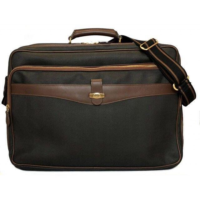 Dunhill 2WAY Garment Case Business Bag Gray Brown W50cm x