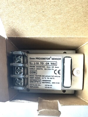 ~NEW~ BENTLY NEVADA  18745-03 PROXIMITOR SENSOR 5MM 7200 SERIES!