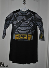 Halloween Rubies Child Batman Armored Muscle Chest Shirt  Mask Costume Size 4-6