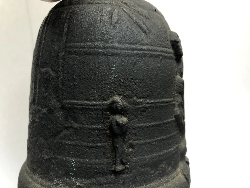 Y3077 BELL железный музыкальный инструмент музыка небесная дева старинный винтажный Японии - Изображение 3 из 4