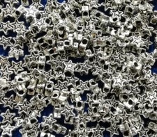1000Pcs Antiqued Silver /Gold Metal Small Star Spacer Beads for Jewelry Making