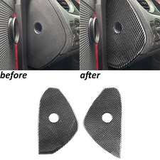 Real Carbon Fiber Interior Dashboard Side Panel Trim For Ford Mustang 2009-2014