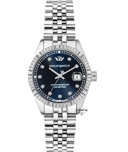 Philip Watch Caribbean 35mm Steel Case Silver, Steel Strap | eBay