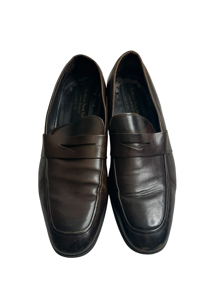 To Boot New York Brown leather Loafer size 10 | eBay