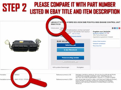 TOYOTA LAND CRUISER ECU ECM DME PCM PCU MSG ENGINE CONTROL UNIT