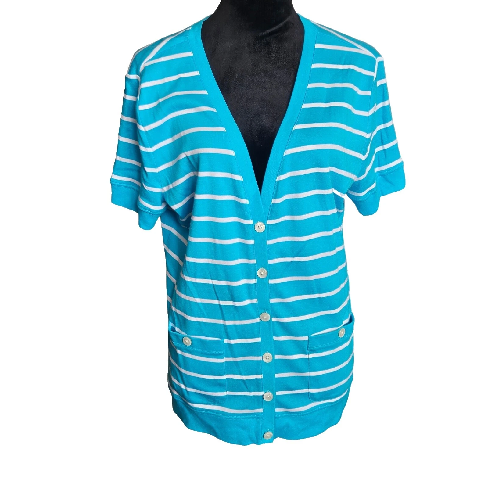 Suéteres cárdigan a rayas para mujer Chaps