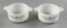 Dynaware 2 Platos Pirorey Vintage Pyr-o-Rey Natillas Pequeñas