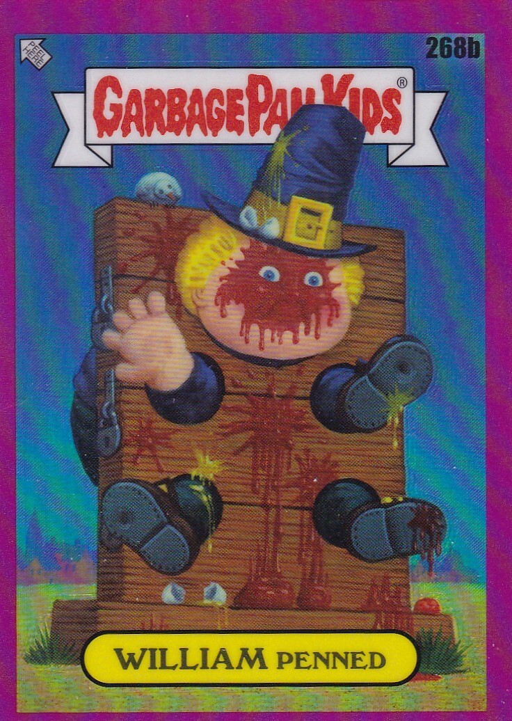 2024 Topps Chrome Garbage Pail Kids OS7 William Penn Magenta Refractor #268B