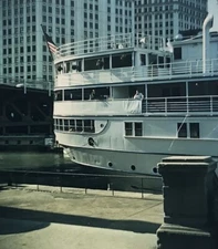 R81 Chicago North American Great Lakes Steamship Realist 3D Stereo Slide Photo