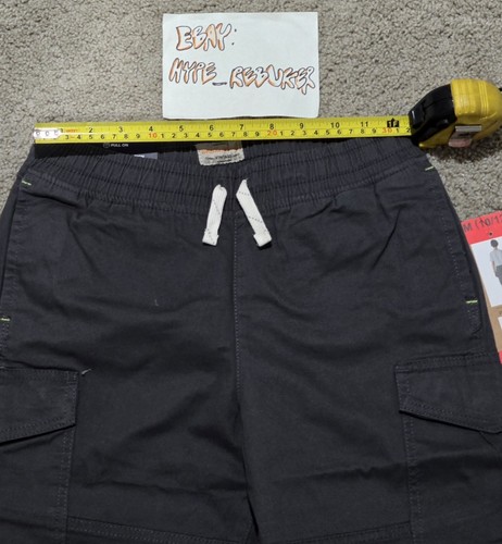 Weatherproof Vintage Shorts Youth Size M 10/12 New Boy's Drawstring Cargo  Grey - Picture 3 of 7