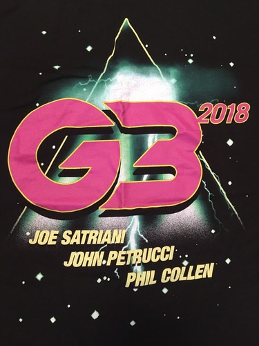 G3 Joe Santriani Phil Collen John Petrucci Tour T Shirt 2018 - Picture 2 of 3