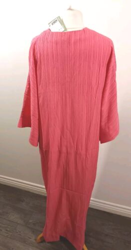 H&M Pink Textured Kaftan Maxi Dress BMWT Size XS - Bild 4 von 5