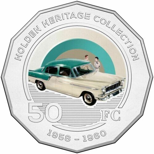 2016 FC 1958-60 Holden Heritage Collection coloured coin as issued by the RAM - Picture 1 of 4