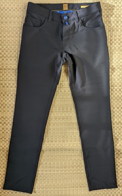 LNWOT M5 by Meyer Slim Fit Chino Pants Black Men's Size 33/34 Made in Romania