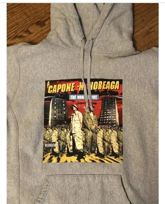 Sweat à capuche Supreme Capone N Noreaga The War Report L gris gris