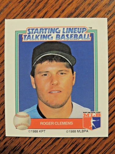 ROGER CLEMENS  1988 STARTING LINEUP TALKING BASEBALL CARD #27  BOSTON RED SOX