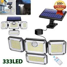 333 LED Solar Lights Outdoor 3000LM Waterproof Motion Sensor Security Wall Lamp