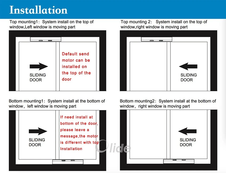 Black Olide Automatic Reidentail Pocket Sliding Door Closer With Pet Sensor - Image 4 of 4