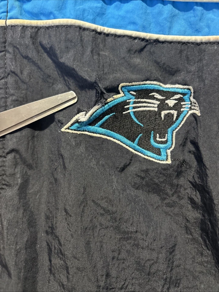 Chaqueta Abrigo Vintage Años 90 Carolina Panthers Nike Pro Line Y2K Adolescente L 14-16 Negra Foto 2 de 4