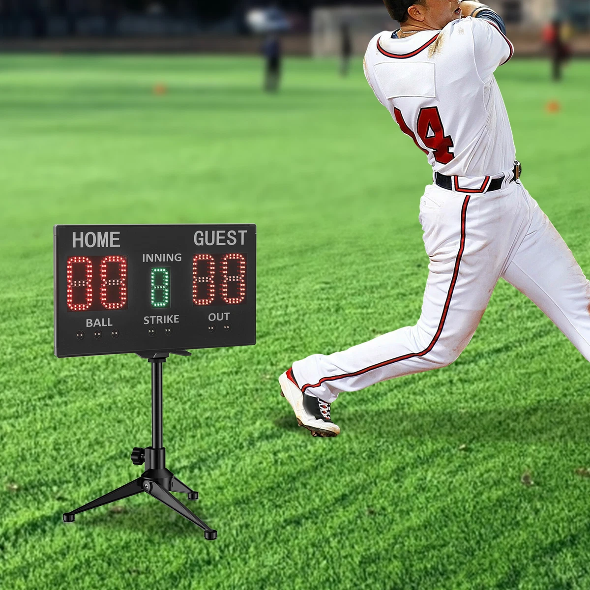 Fhkpsqkcn Arbitri Indicatori Baseball Clicker Portatile Baseball Softball Contatore Gioco 4 Ruote Baseball Arbitro Clicker Facile Da Usare