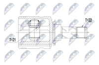 NPW-PL-064 NTY Gelenksatz, Antriebswelle FüR Opel,Vauxhall