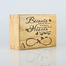 Wooden Urn For Human  Pet Ashes  Keepsake Urn For Ashes Personalization Option