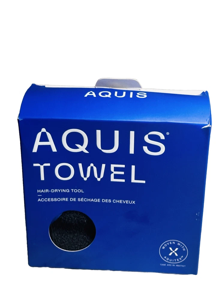 Aquis Aquitex Lisse Black Strengthens Repairs Quick Drying Hair Towel - Image 2 of 4