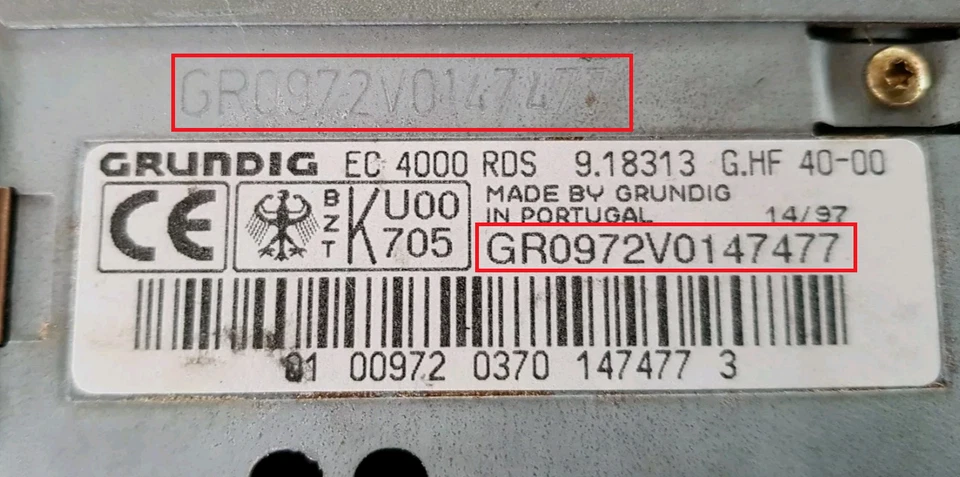 Radio Code Becker Renault Blaupunkt Mercedes Porsche Alpine Grundig Dacia Opel - Bild 2 von 4