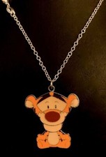 Disney 18" .925 Sterling Siver Necklace w/ Winnie the Pooh " Tigger " Charm New