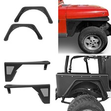 Steel Front Rear Fender Flares Armor Guard For Jeep Wrangler Yj 1987-1995