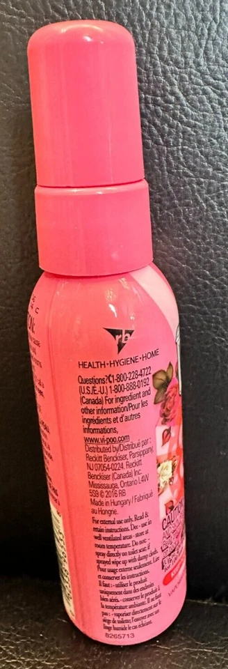 V.I. Poo Air Wick V.I.P Pre-Poop厕所喷雾1.85盎司ROSY STARLET空气清新剂 — 第 3/4 张图片