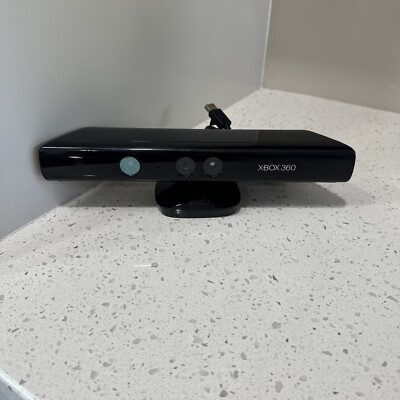 Genuine Microsoft XBOX 360 Kinect Sensor Bar 1414 Black with Power Adapter