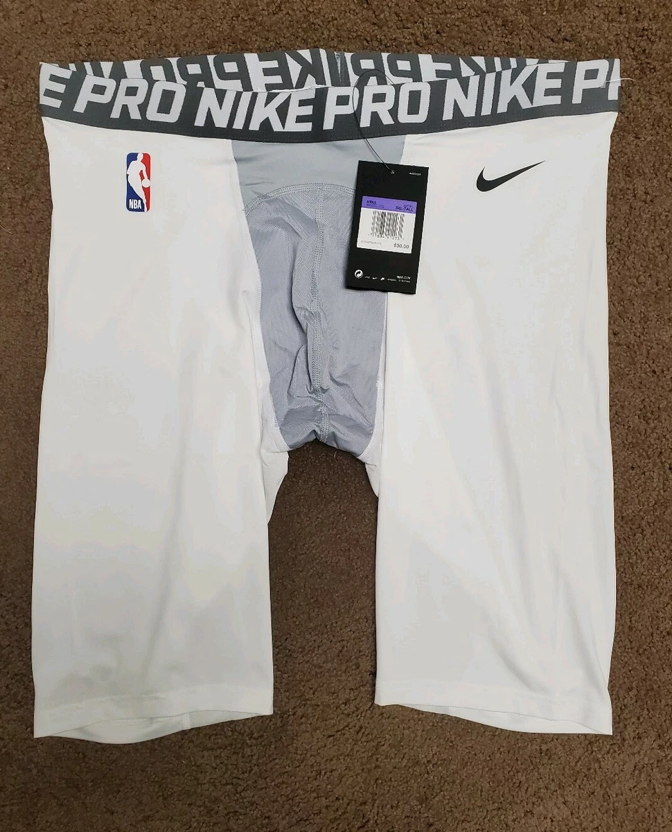 Mens NIKE PRO NBA COMPRESSION SHORTS Player ISSUE PE 880802-101 Sz 3XLT Tall