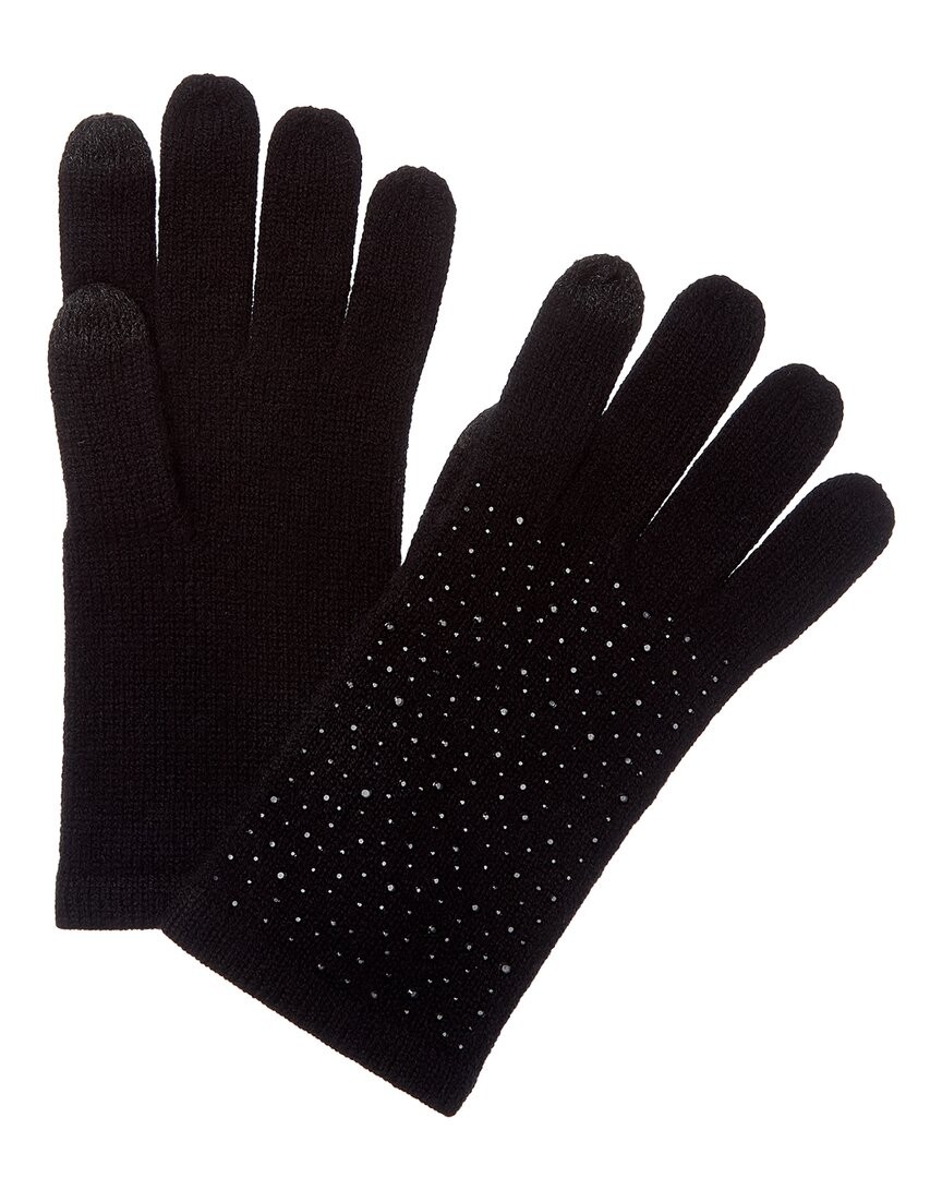 Sofiacashmere Scattered Heat Set Cashmere Glove Womens Black 9390₽