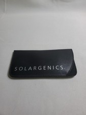 Half Clip Soft Felt Lined Eyeglass Case 6"Inch x 2.5" Black or Black SolorGenics