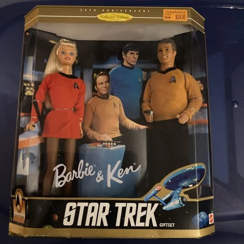 Star Trek Barbie & Ken 30th Anniversary Collector Edition Gift Set Vintage 1996
