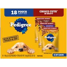 Choice Cuts in Gravy Adult Soft Wet Dog Food Variety Pack