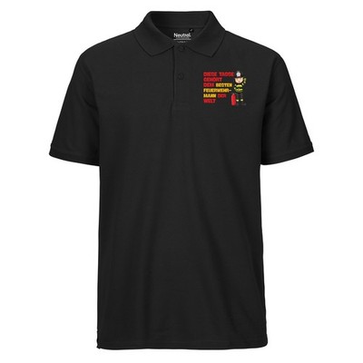 Herren Polo Shirt Tasse gehört dem besten Feuerwehrmann der Welt Geschenkidee Ta