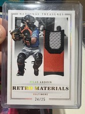 2023 National Treasures Silas Adroin 24/25 Retro Materials #RM-SA Orioles 