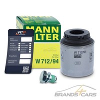 Mann ÖLFILTER+ÖLABLASS-SCHRAUBE FÜR Vw Polo 6R 1.2 1.4 1.6 Scirocco 13 1.4 10-