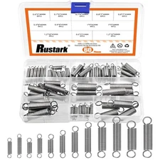 60Pcs 12 Sizes Stainless Steel Extension Spring Assortment Kit | Tension Sp