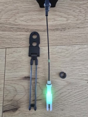 Delkim Green Opal Slimlite with 1 Drag Weight Duo Carb & Tag No Kinks/splits