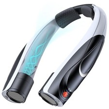 AI Neck Fan, 6 Speeds Powerful Portable Fan, 6000mAh Long-Lasting Battery Black