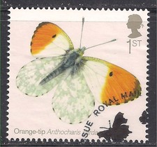 GB 2013 QE2 1st Butterflies Orange-Tip ex fdc SG 3500 (  F1765 )