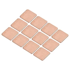 Heatsink Copper Pad Shim 15mmx15mmx1.2mm Thermal Conductive Heat Sink 12Pcs