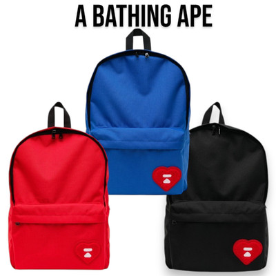 A BATHING APE HEART BADGE RUCKSACK 3 Farben UNISEX CM20289316 Japan Neu
